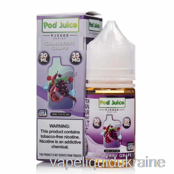 Vape Liquid Ukraine Cranberry Grape - Pod Juice PJ5000 - 30mL 55mg